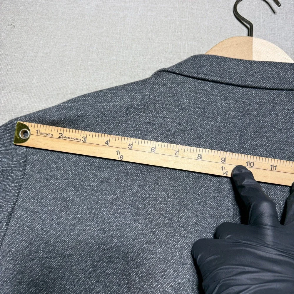 Faherty Blazer Mens XL Gray Solid Ideal Blazer MTF1902-GRY Reserve Knit Japan